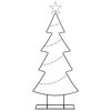 vidaXL Metal Christmas Tree with Stand Black 125 cm Steel