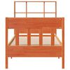 vidaXL Bed Frame without Mattress Wax Brown 90x200 cm Solid Wood Pine