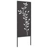 vidaXL Garden Privacy Screen Black 50 x 140 cm Cold-rolled steel