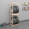 vidaXL Tire Rack 63x40x180 cm Solid Wood Pine