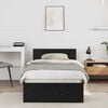 vidaXL Bed Frame with Headboard Black Oak 90 x 190 cm Engineered Wood