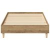 vidaXL Bed Frame No Mattress Artisan Oak 90x200 cm Engineered Wood