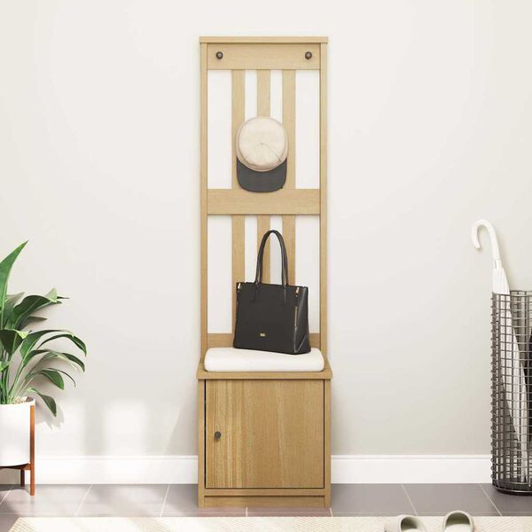 vidaXL Hall Tree SANDNES 45x40x159.5 cm Solid Wood Pine