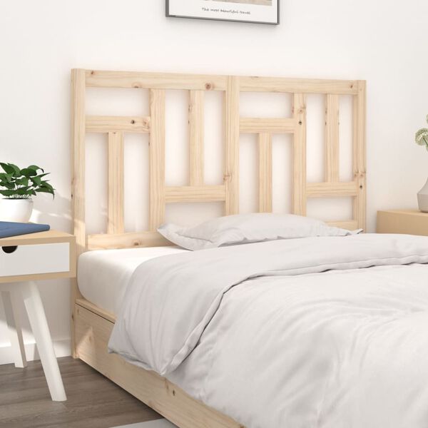 vidaXL Bed Headboard 145.5x4x100 cm Solid Wood Pine