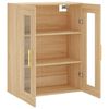 vidaXL Wall Mounted Cabinet Sonoma Oak 69.5x34x90 cm