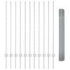 vidaXL Fence with Post Silver 1.2 x 25 m Steel