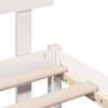vidaXL Bed Frame with Headboard White 90 x 190 cm Solid Pine wood