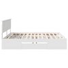 vidaXL Bed Frame with Headboard White 200 x 200 cm Engineered Wood