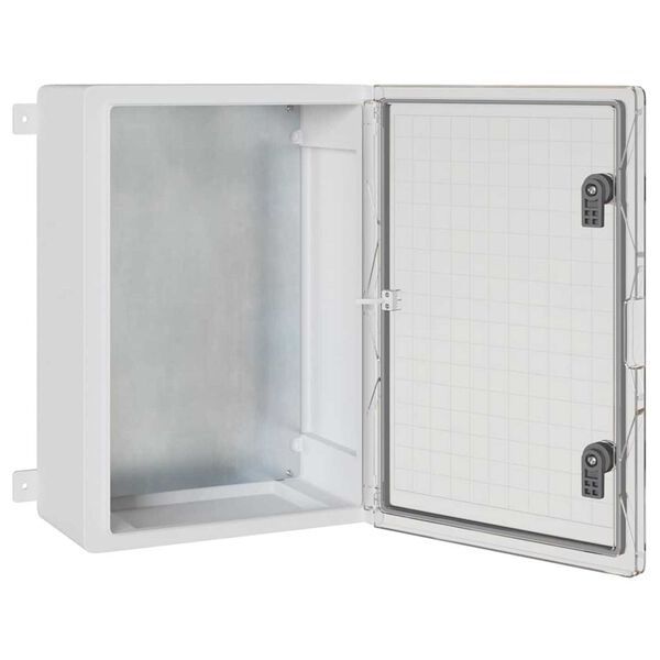 vidaXL Control Cabinet Grey 35 x 19.5 x 50 cm ABS Plastic