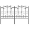 vidaXL Garden Fence Grey 165 cm Powder-coated steel