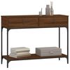 vidaXL Console Table Brown Oak 100x34.5x75 cm Engineered Wood