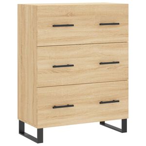 vidaXL Sideboard Sonoma Oak 69.5x34x90 cm Engineered Wood