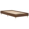 vidaXL Bed Frame No Mattress Brown Oak 100x200 cm Engineered Wood