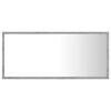 vidaXL LED Bathroom Mirror Concrete Grey 90x8.5x37 cm Acrylic