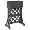 vidaXL Vertical Garden Trellis Grey 48 x 30 x 70.5 cm Solid Fir Wood