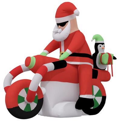 vidaXL Christmas Inflatable Santa Claus LED 156 cm