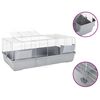 vidaXL Small Animal Cage Grey 118x59x46 cm Polypropylene and Metal