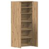 vidaXL Shoe Cabinet with Door Brown 80 x 35.5 x 180 cm Engineered wood