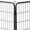 vidaXL Dog Playpen 16 Panels Steel 60x80 cm Black