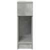 vidaXL Bedside Cabinet with Drawer Concrete Grey 20x36x60 cm