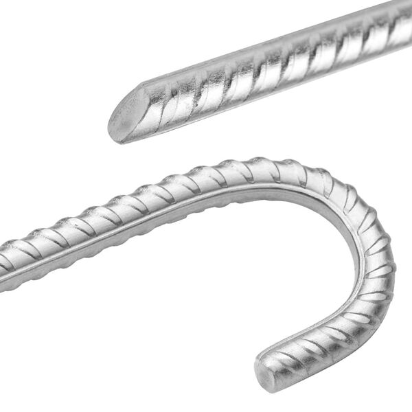 vidaXL Tent Pegs 12 pcs 41.5 cm &Oslash;12 mm Galvanised Steel