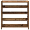 vidaXL Shoe Rack Old Wood 80x25x81 cm Engineered Wood