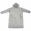 vidaXL Blanket Hoodie Grey S Flannel