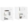 vidaXL Wall Mounted Cabinets 2 pcs White 69.5x34x90 cm