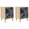 vidaXL Bedside Cabinet DOKKUM 2 pcs Sonoma Oak 36 x 33 x 50 cm