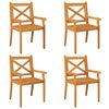 vidaXL 5 Piece Garden Dining Set Solid Wood Acacia