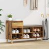 vidaXL Shoe Cabinet Old Wood 102 x 36 x 60 cm Engineered Wood