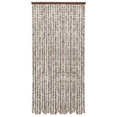 vidaXL Insect Curtain Taupe and White 100x220 cm Chenille