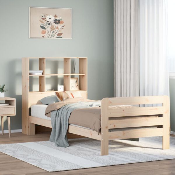 vidaXL Bed Frame without Mattress 90x200 cm Solid Wood Pine