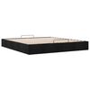 vidaXL Ottoman Bed Frame without Mattress Black Super King Fabric