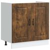 vidaXL Kitchen Cabinet with Door Kalmar 2 pcs Brown 80 x 46 x 81.5 cm