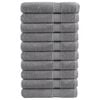 vidaXL Premium Towels "SOLUND" 10 pcs Grey 100x200 cm 600 gsm