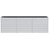 vidaXL Garden Raised Bed 240x40x77 cm Galvanized Steel Silver