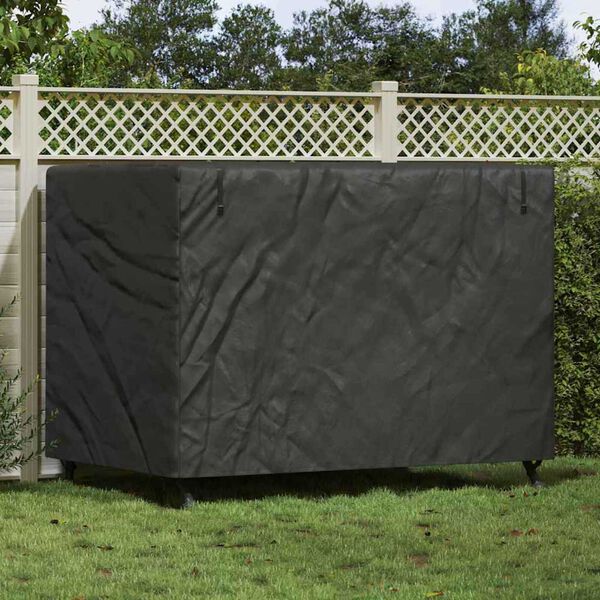 vidaXL Outdoor Swing Cover Black 220 x 125 x 170 cm 210D Oxford Fbric