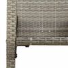 vidaXL 7 Piece Garden Bar Set without Cushions Grey Poly Rattan Acacia