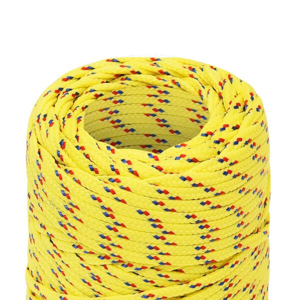 vidaXL Boat Rope Yellow 2 mm 25 m Polypropylene