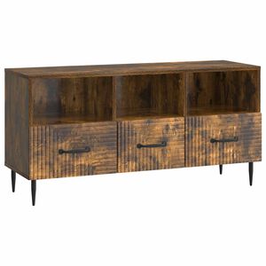 vidaXL TV Cabinet Smoked Oak 102 x 34.5 x 50 cm Engineered Wood