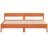 vidaXL Bed Frame without Mattress Wax Brown 200x200 cm Solid Wood Pine