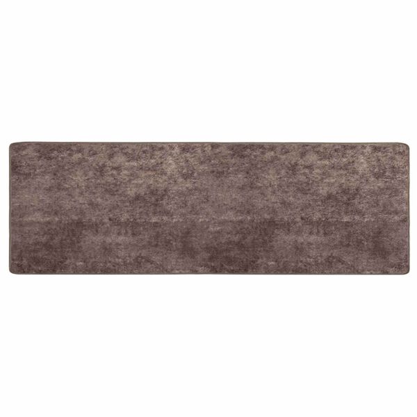 vidaXL Rug Runner MARSA Grey 250 x 80 cm Polyester and PVC