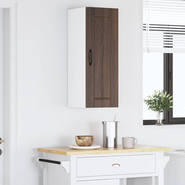 vidaXL Kitchen Cabinet Brown Oak 30 x 31 x 80 cm Engineered Wood