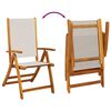 vidaXL Folding Garden Chairs 2 pcs Solid Wood Acacia and Textilene