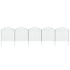 vidaXL Arched Garden Fence Set 77,5x78,5 cm Green