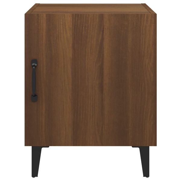vidaXL Bedside Cabinets 2 pcs Brown Oak Engineered Wood