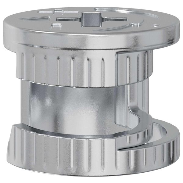 vidaXL Cam Lock Nuts 4000 pcs Silver Metal