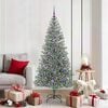 vidaXL Artificial Christmas Tree Snow Flocked with LED Light 180 cm