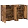 vidaXL Wall-mounted Cabinet 2 pcs Old Wood 69.5 x 34 x 90 cm